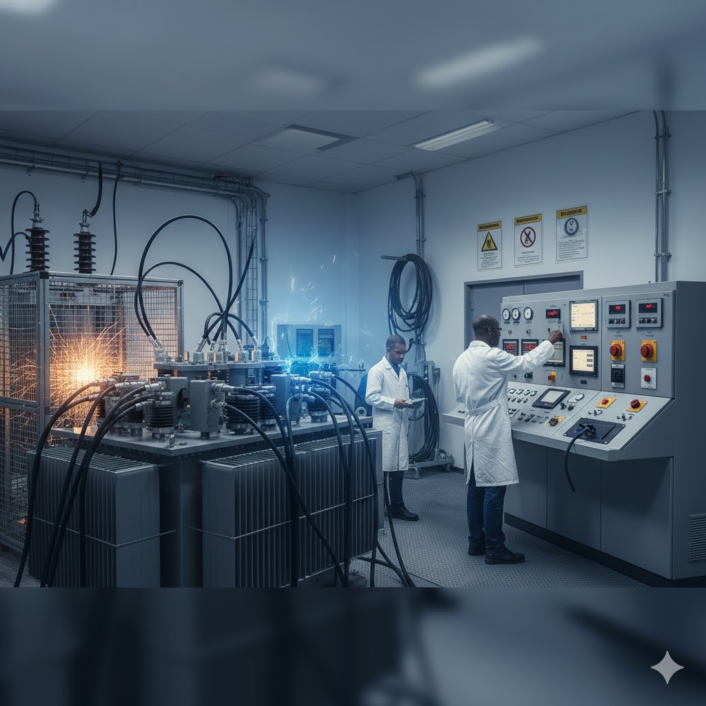 Prueba profesional de bobinas y generadores